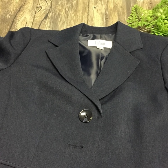 Le Suit navy blue blazer jacket size 4 - Picture 5 of 5